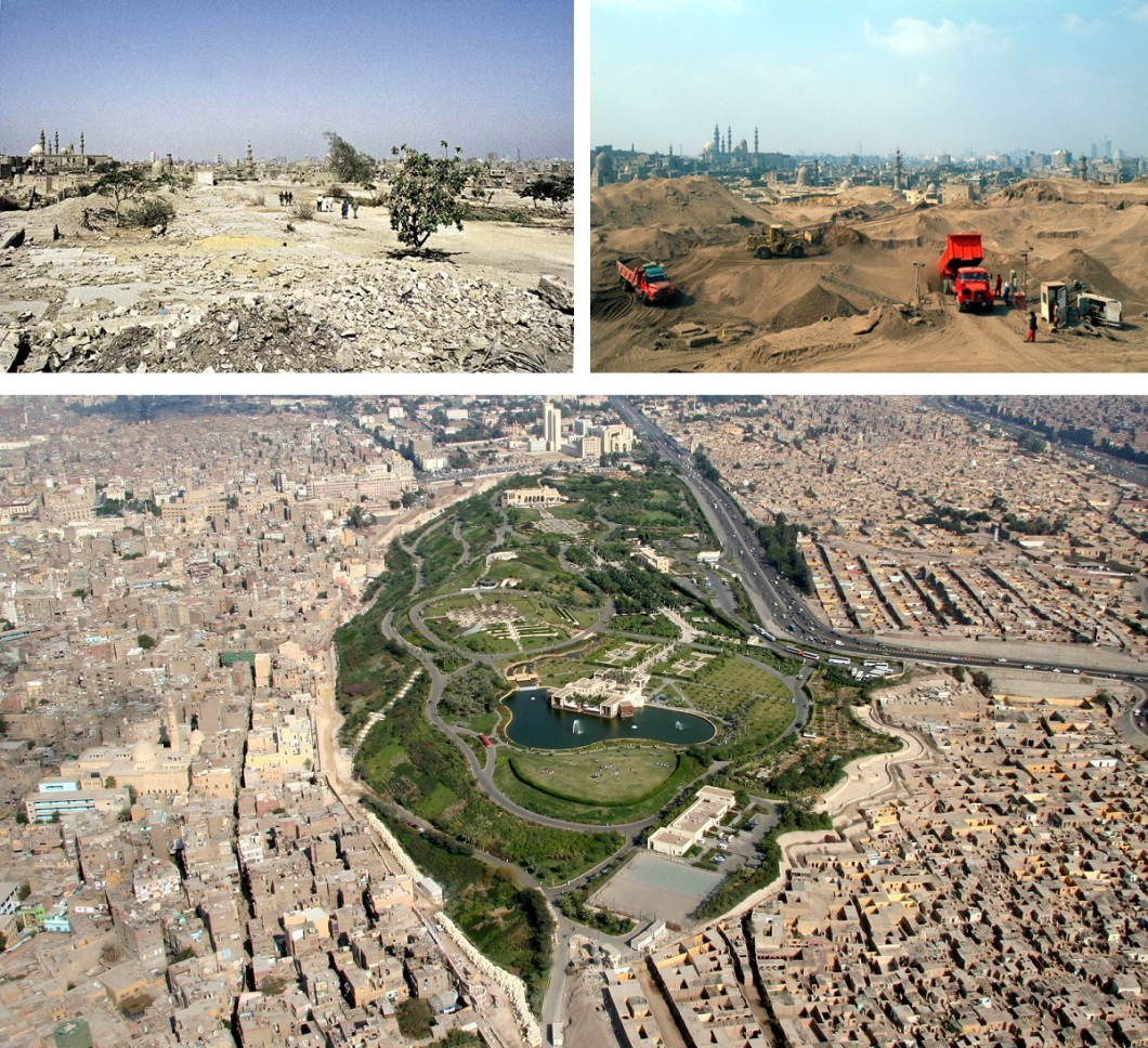 Al Azhar Park 1992 through to its inuaguration in 2005