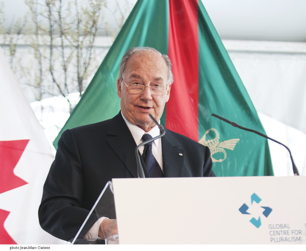 The Aga Khan delivering his remarks at the official opening of the Global Centre for Pluralism in Ottawa, Canada, on May 16, 2017. Photo: Jean-Marc Carisse.