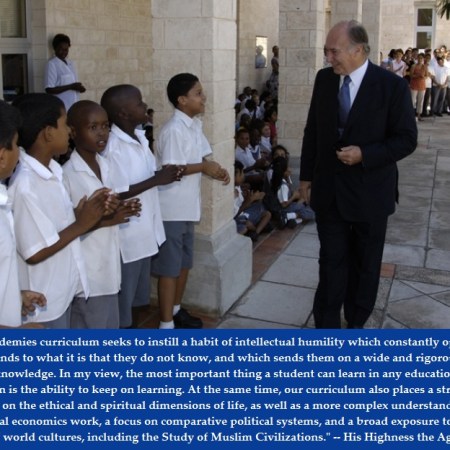 Aga Kahn visiting the Mombasa Academy