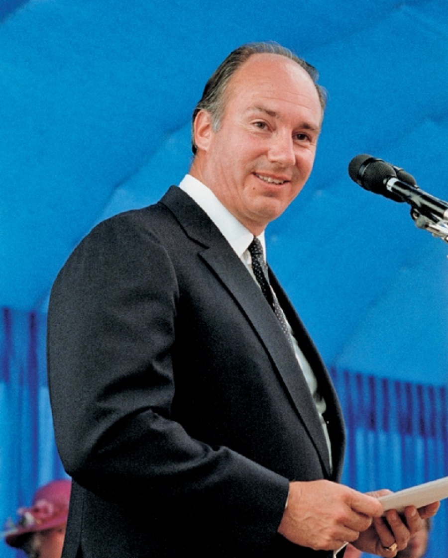 Aga Khan speaking at Foundation Ceremony The Ismaili 14b Burnaby Ismaili jamatkhana and Centre