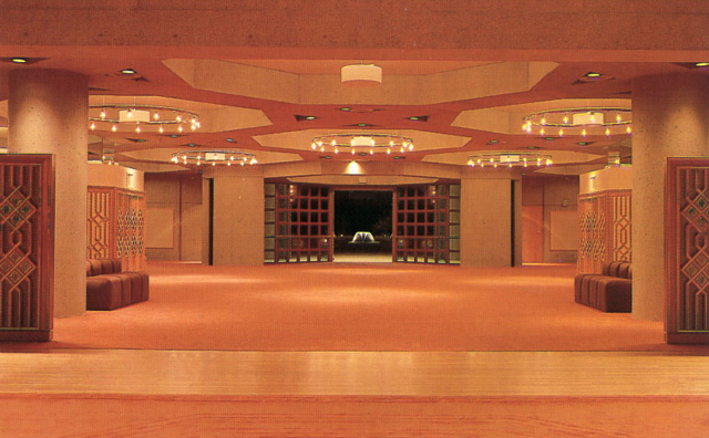 Interior, loggia looking toward the garden courtyard