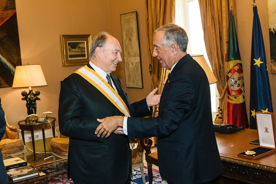 July 20 2017 Aga Khan and Portugal President