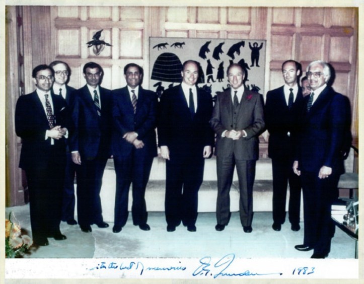 Pierre Trudeau, Aga Khan and Ismaili leaders