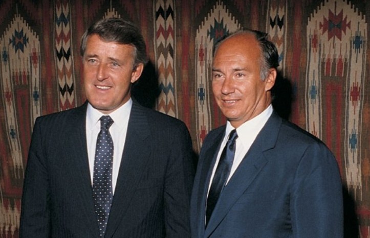 Aga Khan with Mulroney, Barakah Hazar Imam