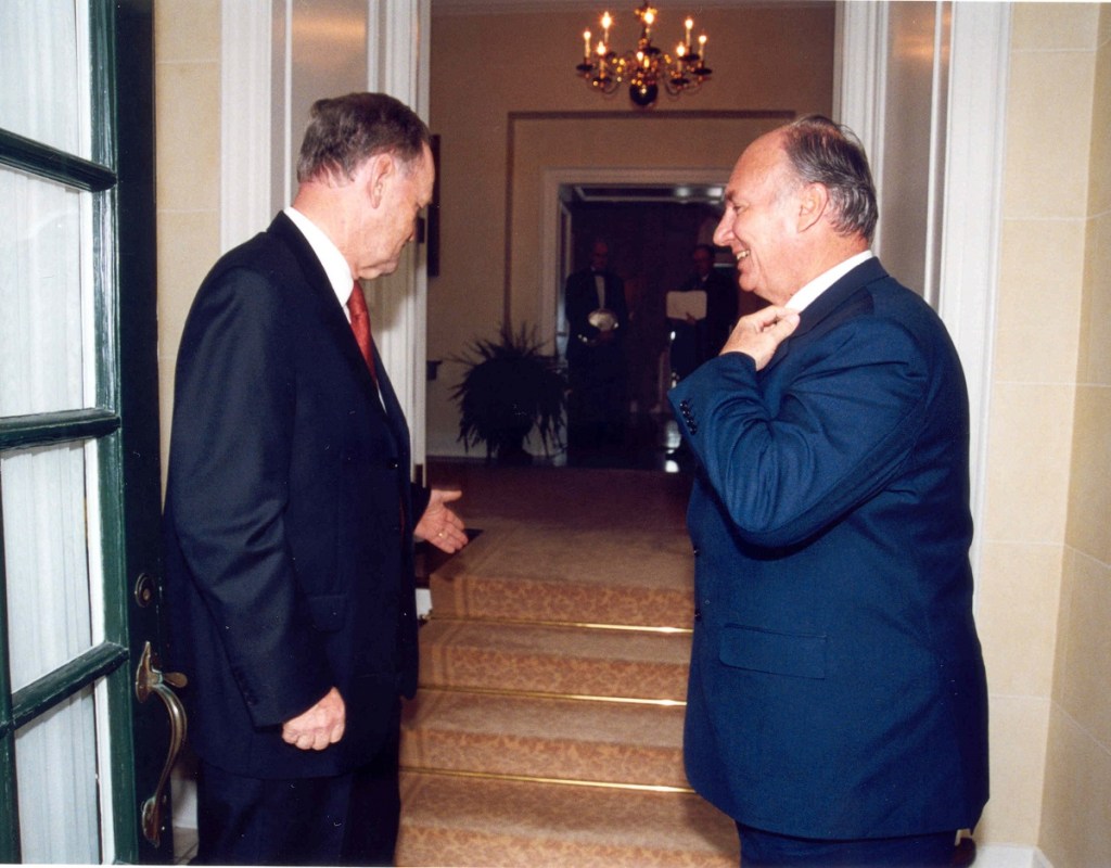 Aga Khan with Chretien Barakah 