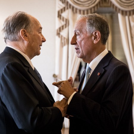 portugal president and aga khan