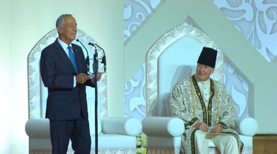 Aga Khan Diamond Jubilee Preident of Portugal at Darbar on 11 July 2018 medium
