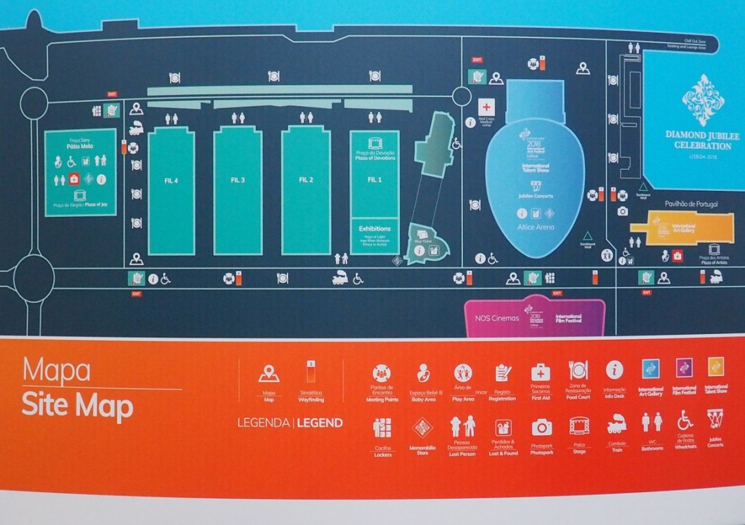 Illustrated poster Aga Khan Diamond Jubilee Lisbon