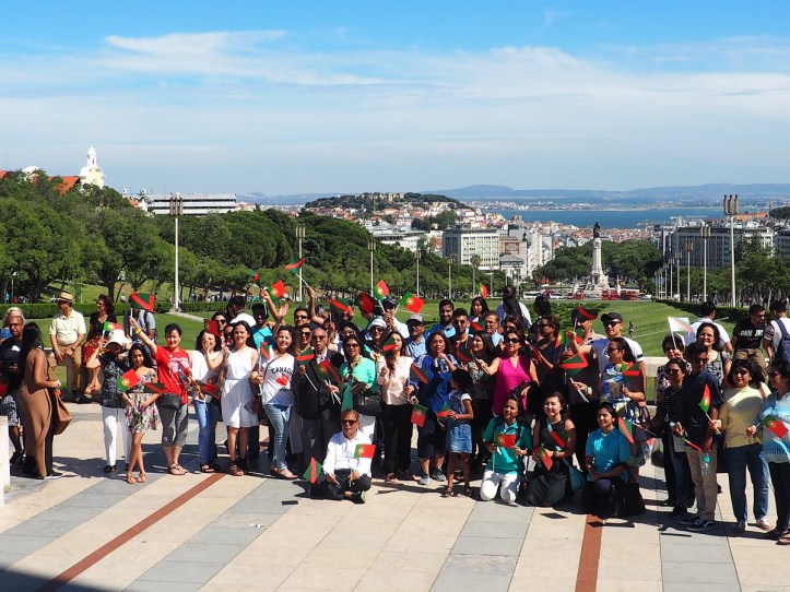 Ismailis at  Eduardo VII Park during the Diamond Jubilee of Aga Khan in Lisbon Malik Merchant simerg