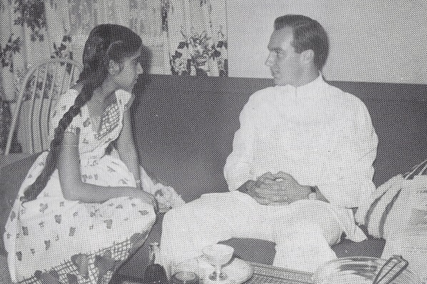 Aga Khan with student Yasmin