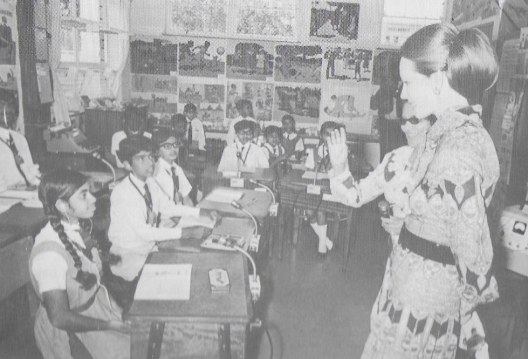 Begum Salimah Aga Khan at deaf unit