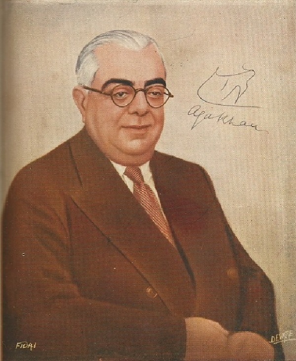 Aga Khan III portrait in Fidai magazine