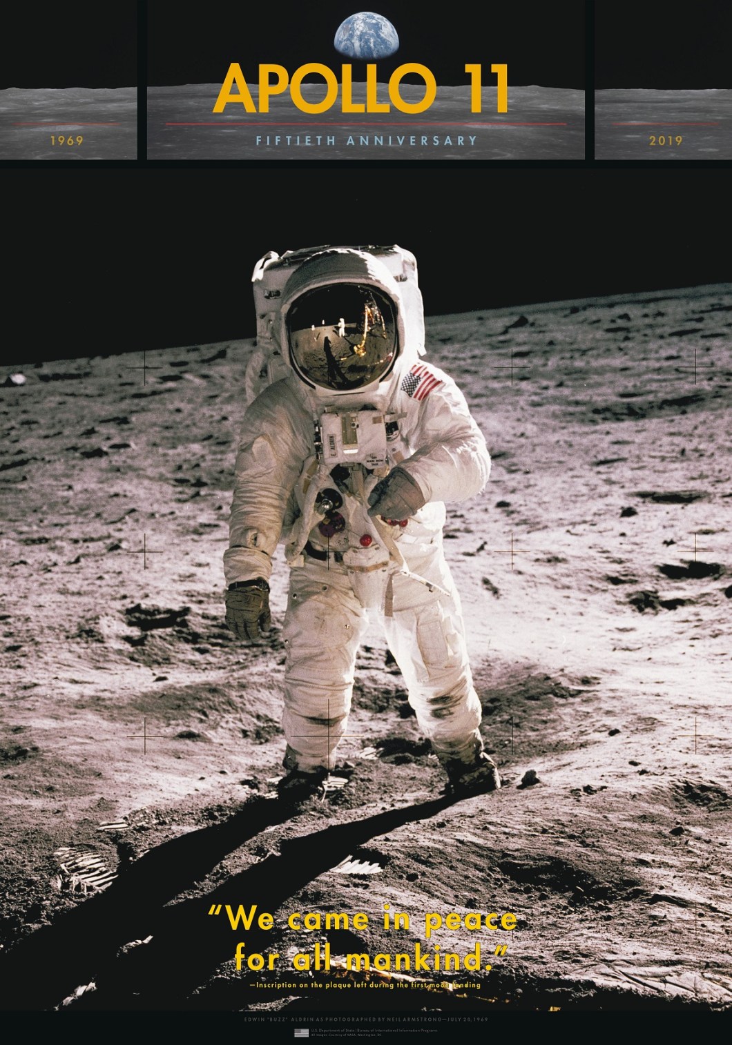 The Apollo 11 landing on the moon