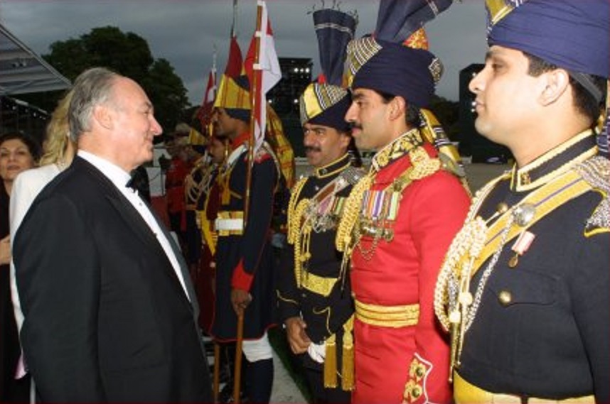Aga Khan at All the Queen's Horses event in Windsor for Queen Elizabeth Golden Jubilee