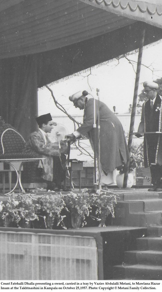 Aga Khan enthronement Kampala October 1957