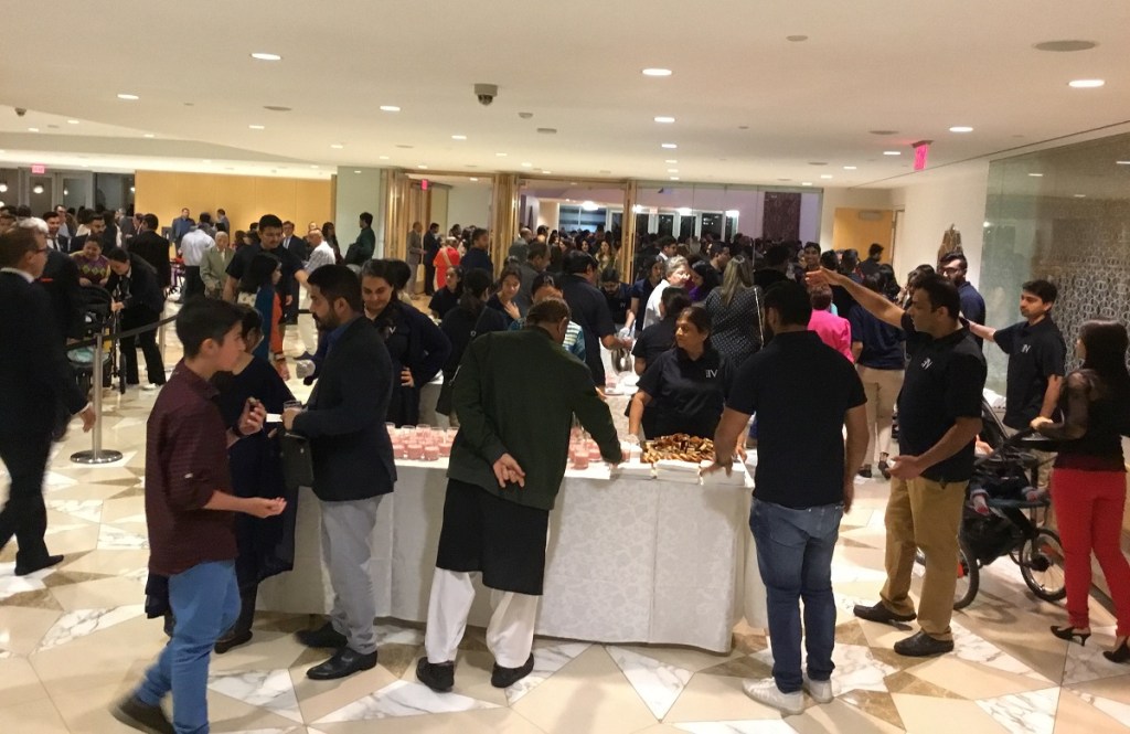 Ismaili Centre Toronto September 29 2019 Sherbet and cake Prince Hussain Aga Khan marriage, Barakah