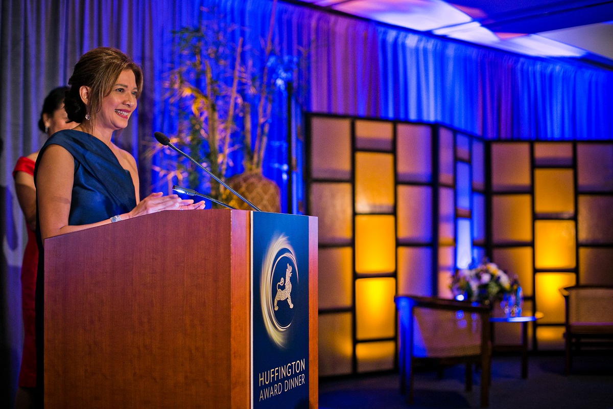 President Bonna Kol  at Asia Society Texas Centers Huffington Award Dinner honoring Princess Zahra Aga Khan at The Houstonian on October 10, 2019. 
