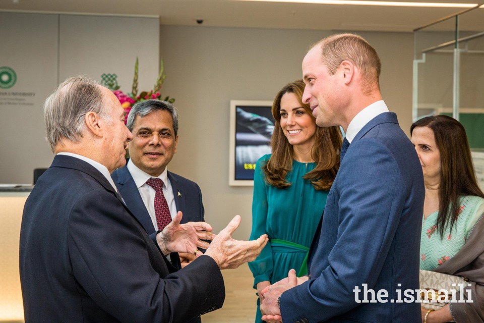 Aga Khan and Duke and Duchess of Cambridge