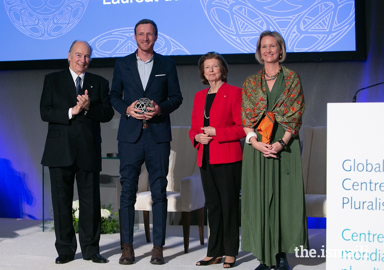 2019 Global Pluralism Award Winner with Aga Khan