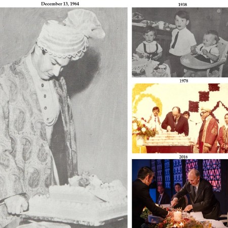 His Highness the Aga Khan, Mawlana Hazar Imam, birthdays cake cutting