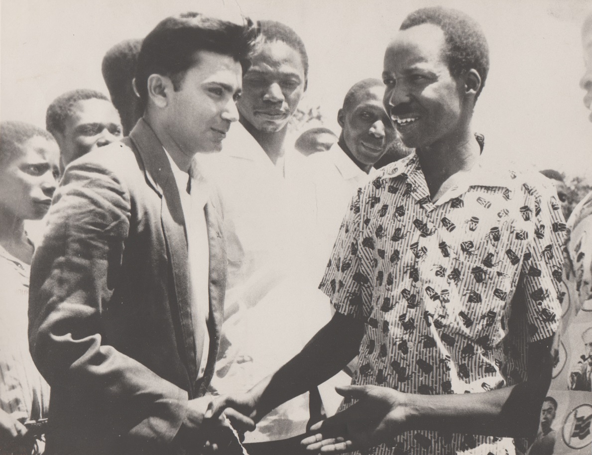 Julius Nyerere, Tanzania, greeting a young Velji. Barakah and Simerg