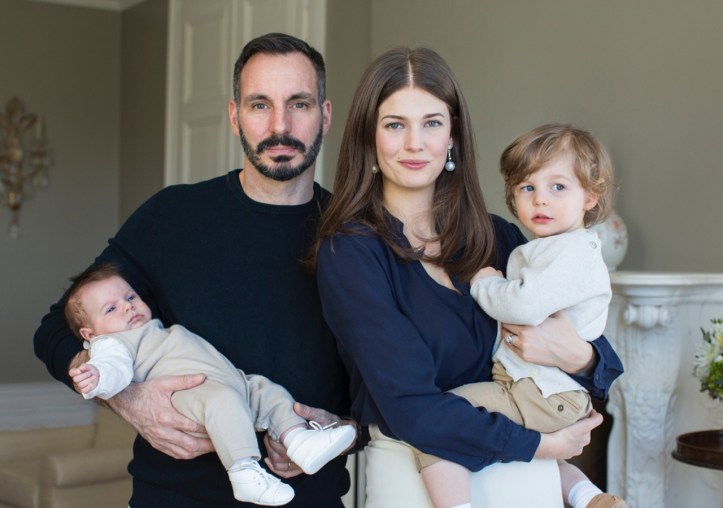 Prince Rahim Aga Khan with family