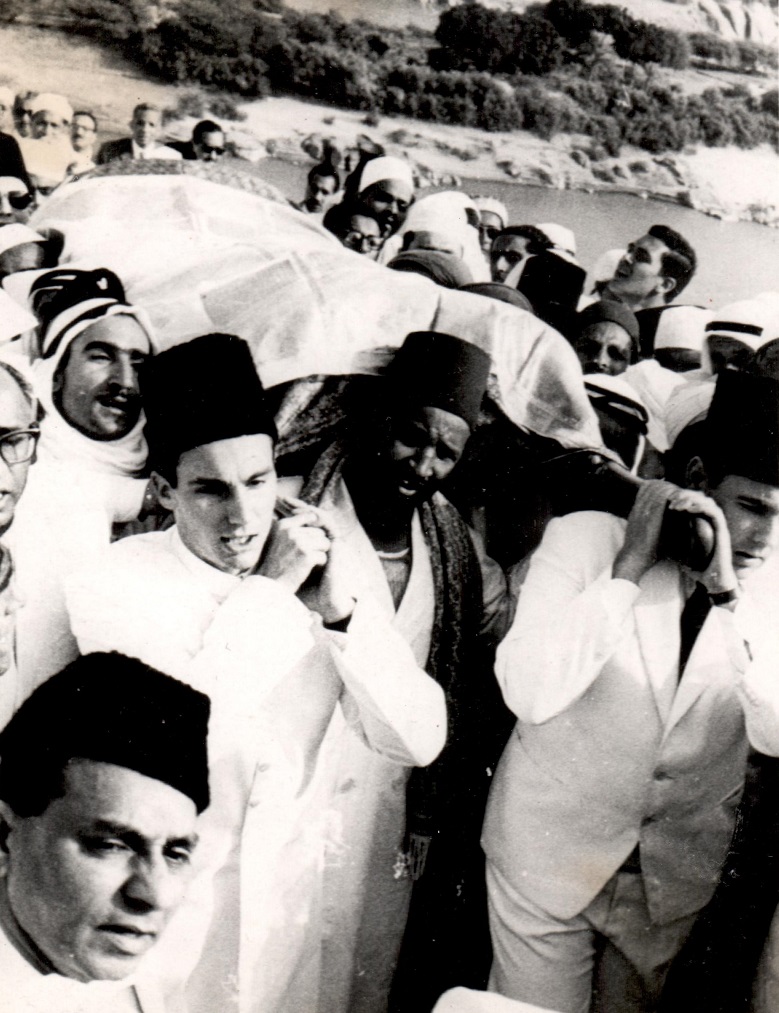 Aga Khan visits to South Africa, East Africa and Aga Khan III burial in Aswan, Egypt, and ceremonial installation of Aga Khan IV.  Barakah and Simerg photos from Zul Khoja Collection.