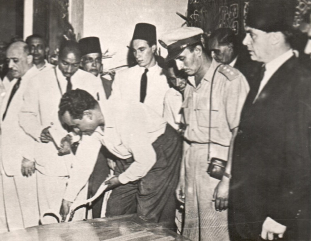 Aga Khan visits to South Africa, East Africa and Aga Khan III burial in Aswan, Egypt, and ceremonial installation of Aga Khan IV.  Barakah and Simerg photos from Zul Khoja Collection.