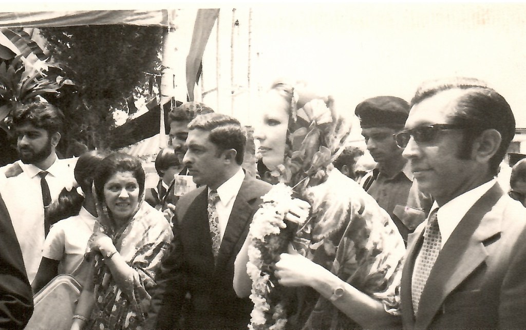 Aga Khan, Mawlana Hazar Imam, Begum Salimah in Jinja, Uganda, 1972. Simerg and Barakah Photo
