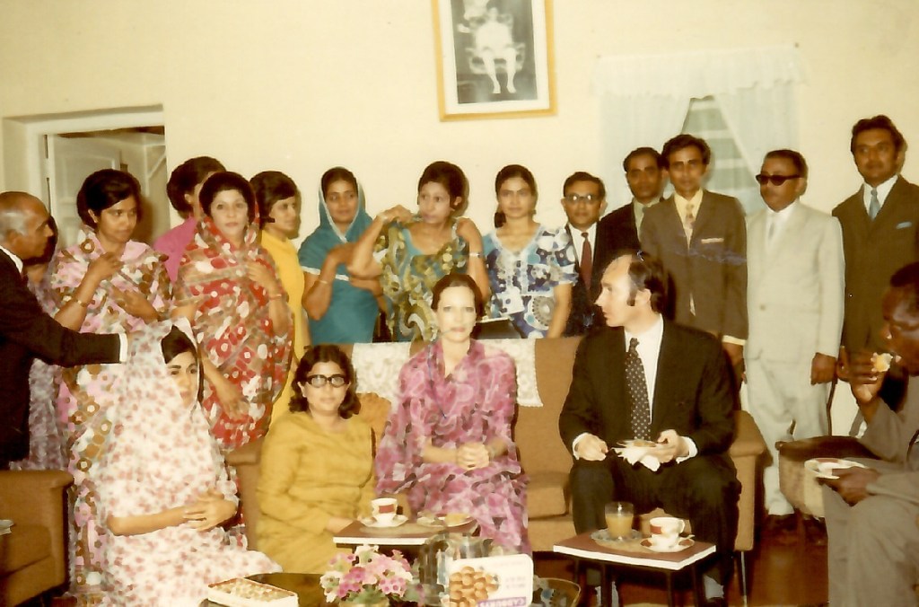 Aga Khan, Mawlana Hazar Imam, Begum Salimah in Jinja, Uganda, 1972. Simerg and Barakah Photo