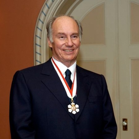 Mawlana Hazar Imam, His Highness the Aga Khan, is decorated with the Order of Canada at Rideau Hall