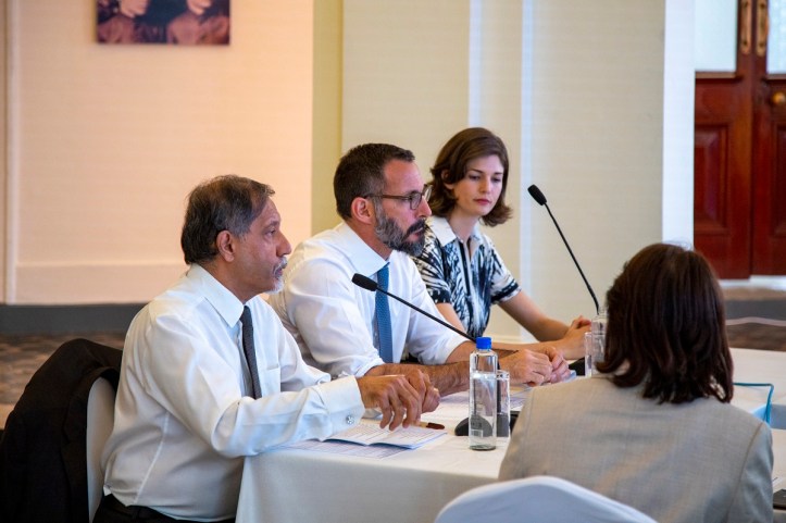 Prince Rahim and Princess Salwa Aga Khan at Town Jamatkhana Nairobi in March 2020.