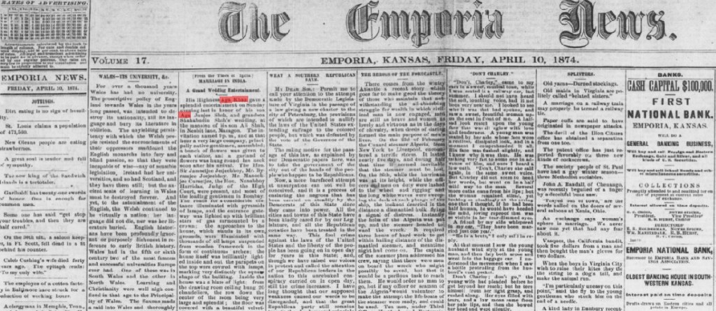 Wedding in Aga Khan Family 19th century