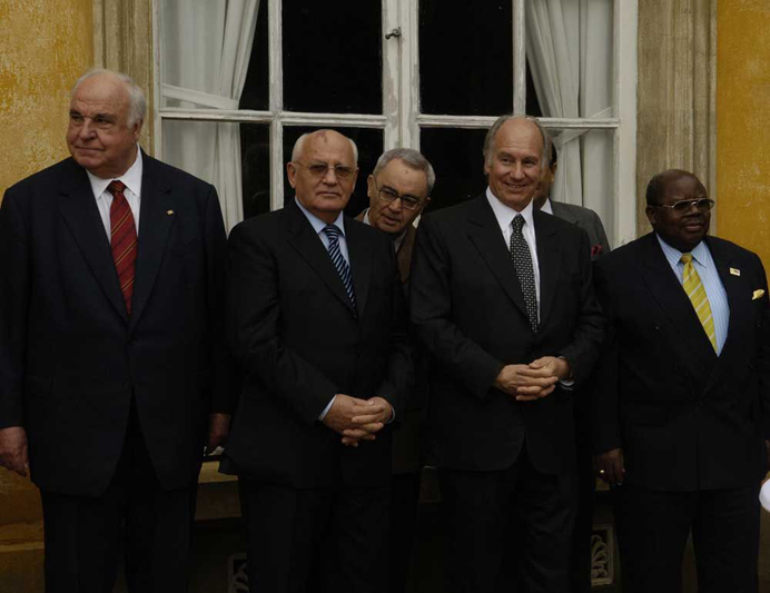 His Highness the Aga Khan attending the Die Quadriga prize award ceremony