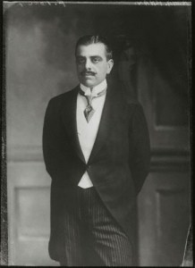 His Highness the Aga Khan by Elliott & Fry, half-plate negative, 1Aga Khan 1911. (C) National Portrait Gallery, London