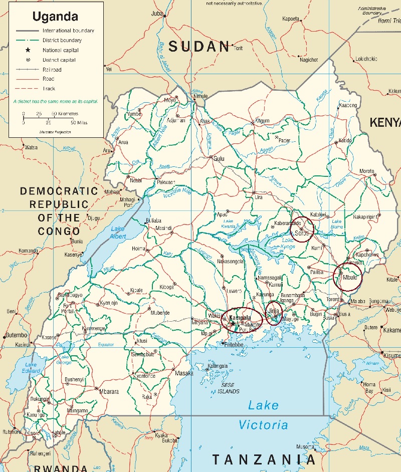 Uganda Map