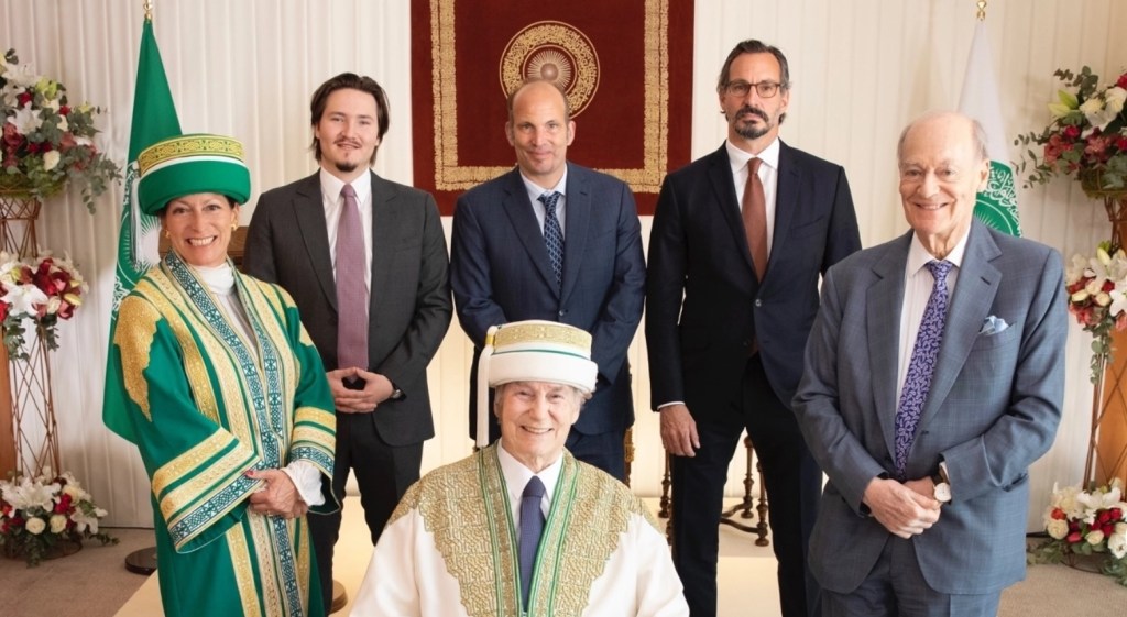 The Aga Khan with members of his family