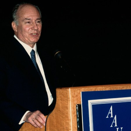 Mawlana Hazar Imam, His Highness the Aga Khan, addressing the International Convocation of the Association of American Universities (AAU). Photo: AKDN. Reproduced in Barakah.com