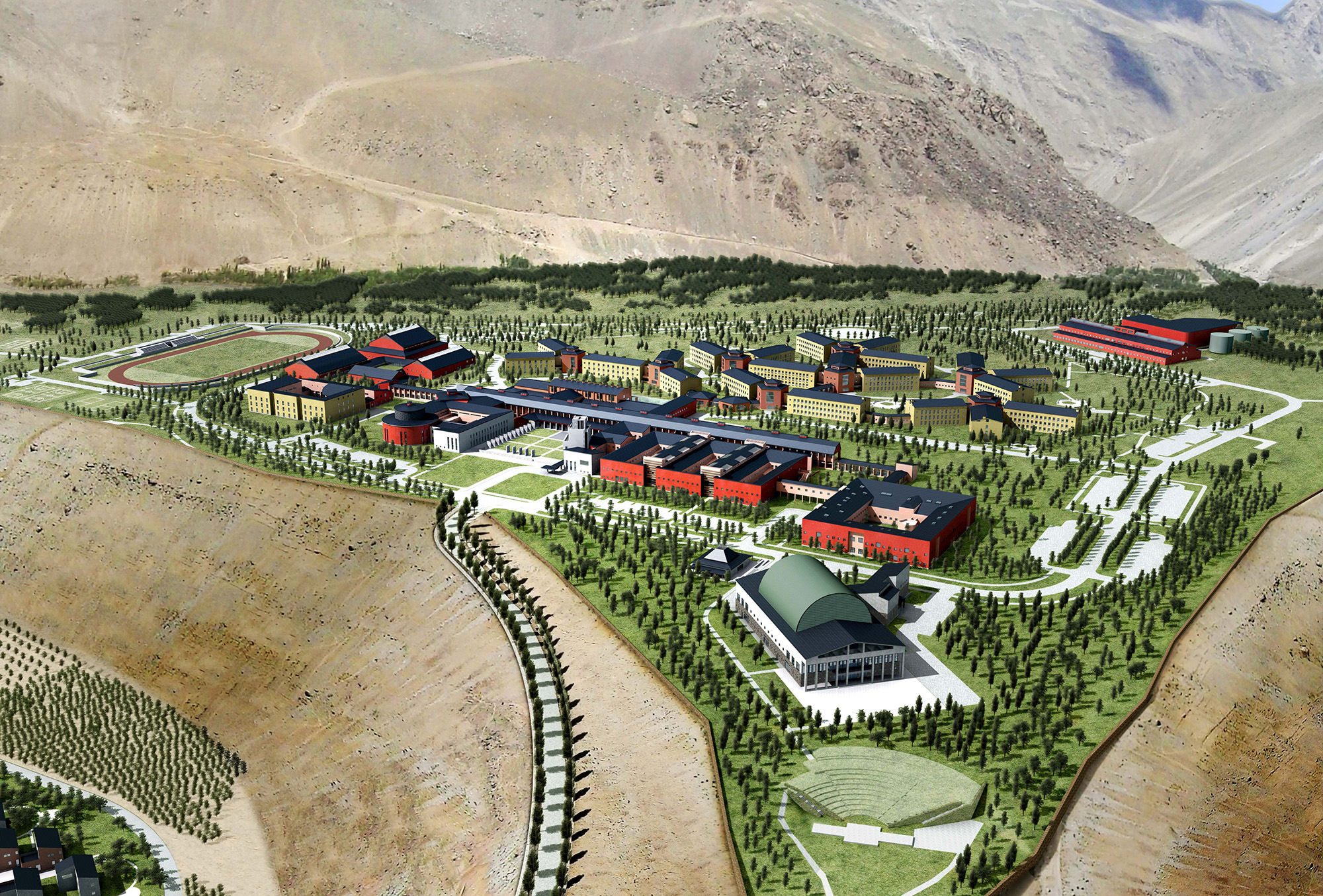 University of Central Asia Master Plan Khorog, reproduced in Barakah