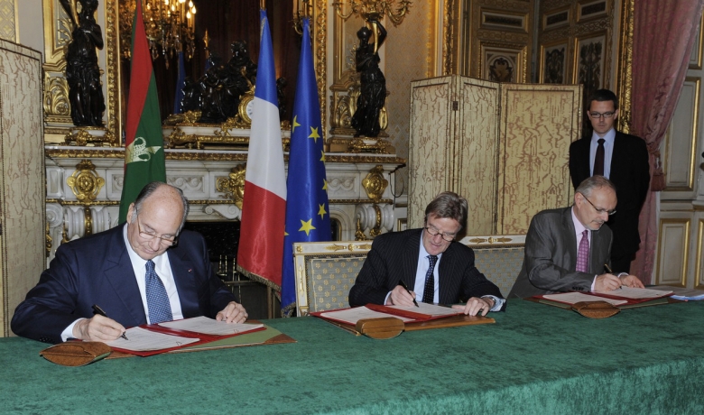 The Ismaili Flag and the Flag of the Ismaili Imamat at France agreement with Aga Khan, Barakah article