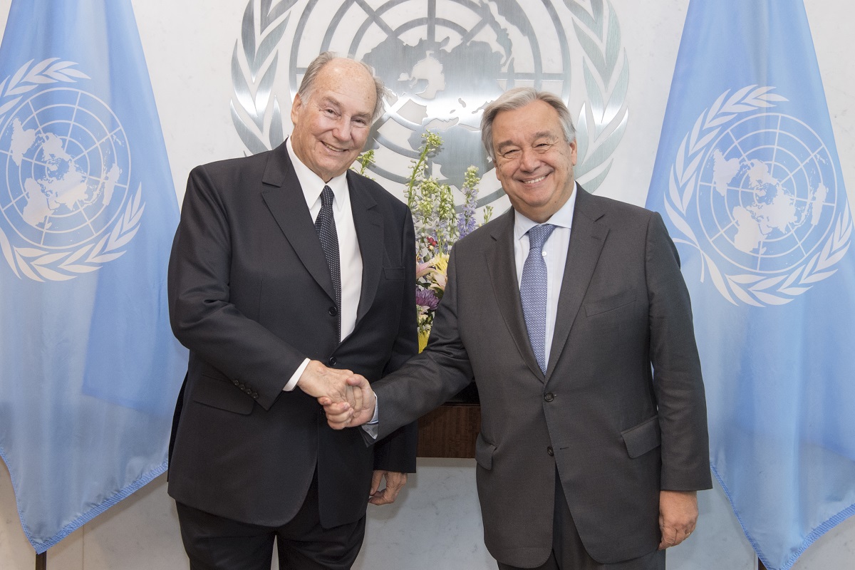 Secretary General Antonio Guterres meeting with H.H. Prince Karim Aga Khan