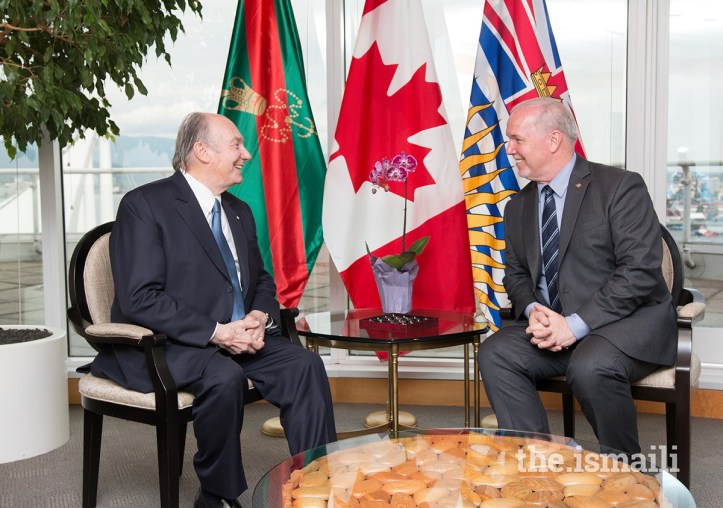 Aga Khan and Premier Horgan Diamond Jubilee Barakah