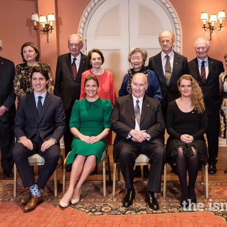 Aga Khan with Canadian Prime Ministers and Governor Generals at Rideau Hall for his Diamond Jubiilee