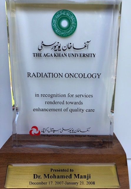 Aga Khan University plaque