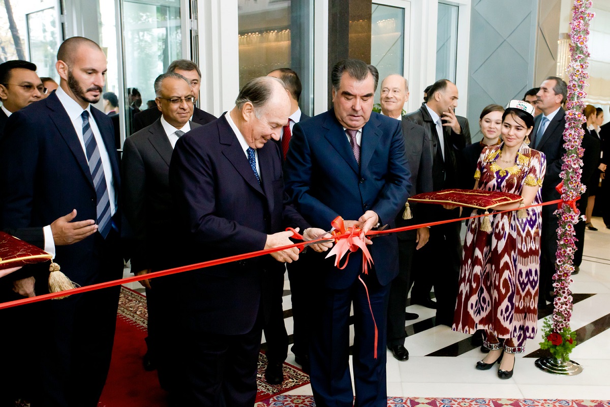 Aga Khan opening Serena Hotel Dushanbe barakah.com tribute to prince rahim aga khan