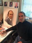 Ismaili artist Azeez Khanbhai and painting of Aga Khan
