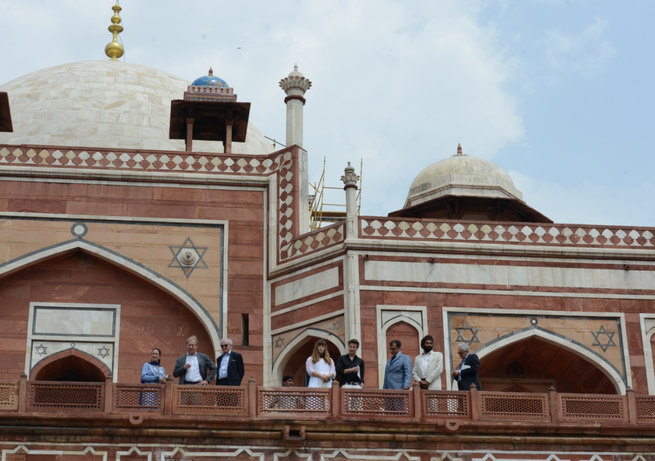Prince Aly Muhammad Aga Khan at the Humayun tomb in New Delhi, Barakah special tribute