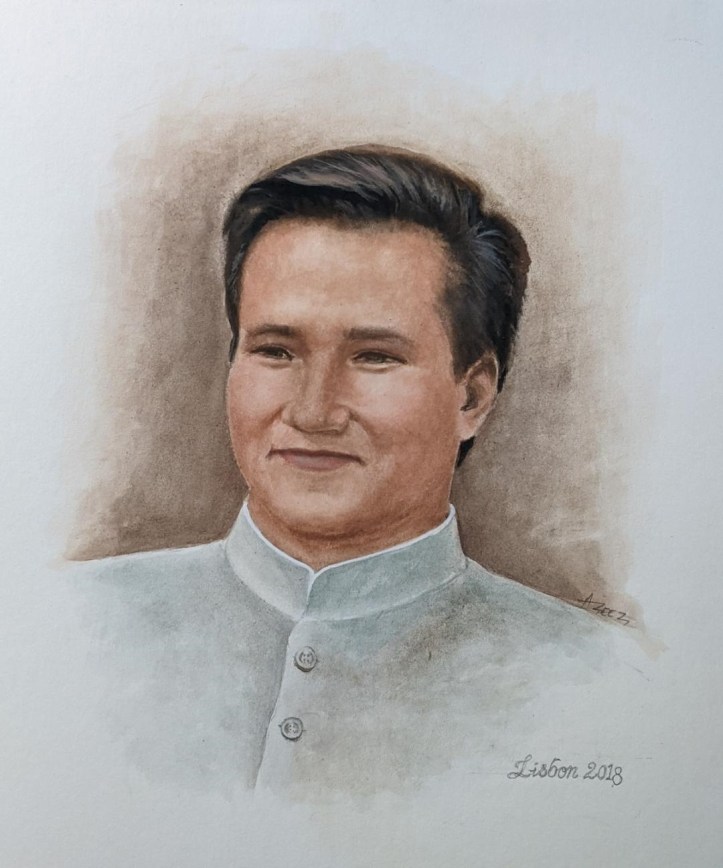 Prince Aly Muhammad Aga Khan by Ismaili artist Azeez Khanbhai