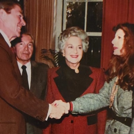 Princess Yasmin Aga Khan recognized by President Reagan