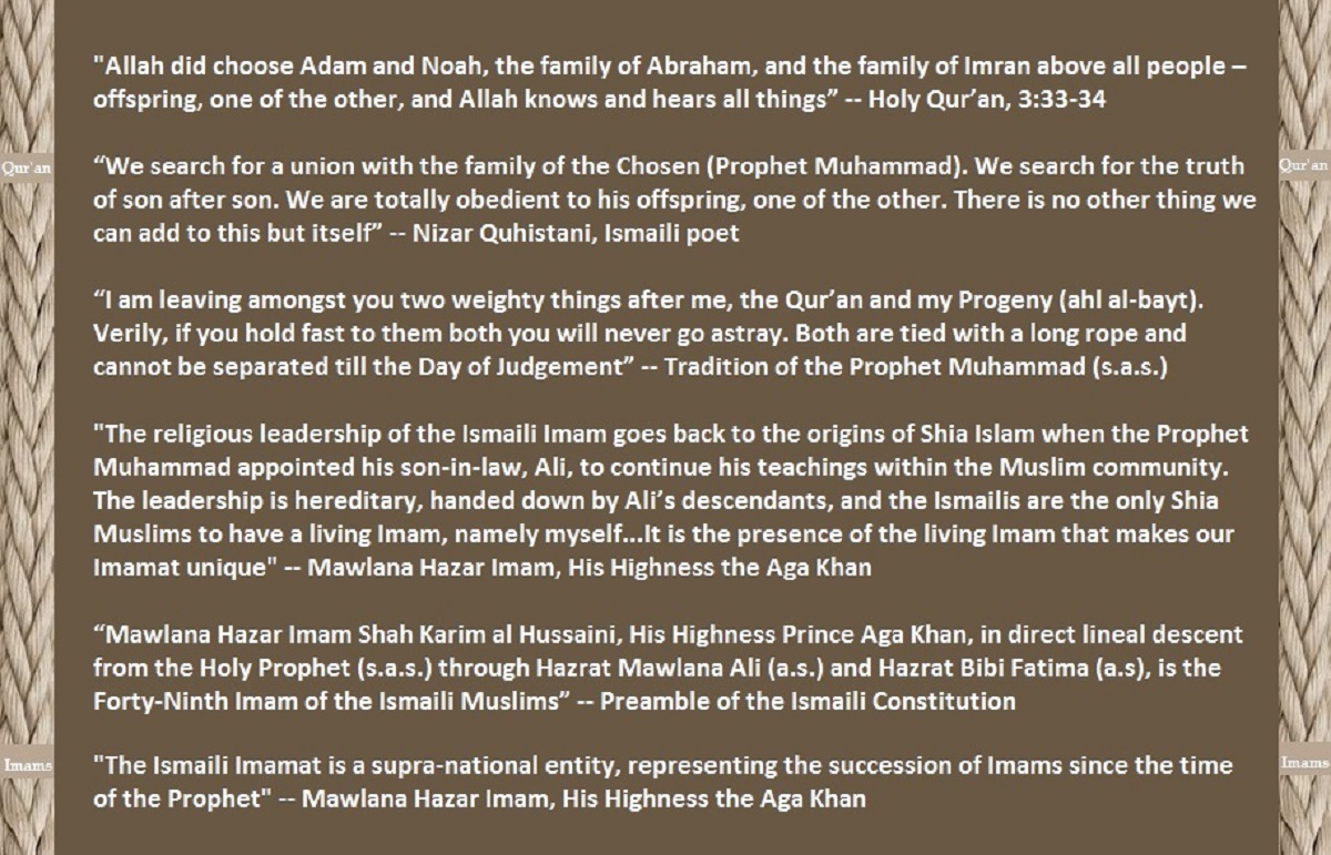 The Imamat and the Quran are inseparable; 2 weighty matters, Barakahter